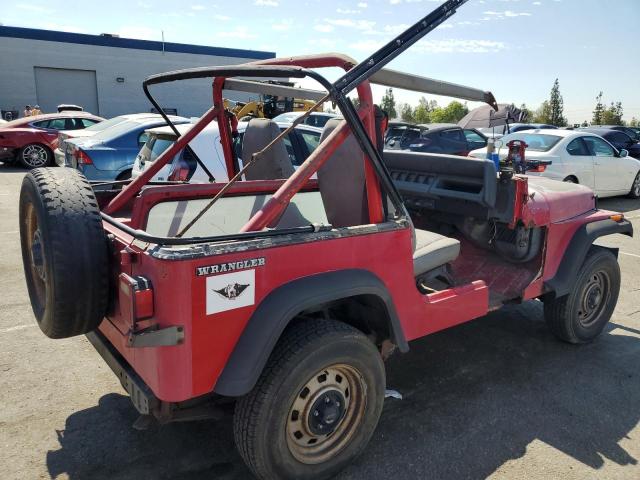 2J4FY19P2MJ107001 - 1991 JEEP WRANGLER / S RED photo 3