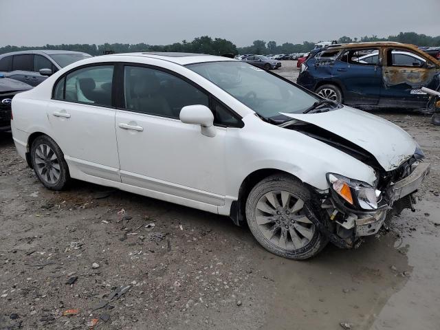 1HGFA16959L005680 - 2009 HONDA CIVIC EXL WHITE photo 4