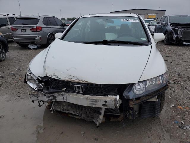 1HGFA16959L005680 - 2009 HONDA CIVIC EXL WHITE photo 5