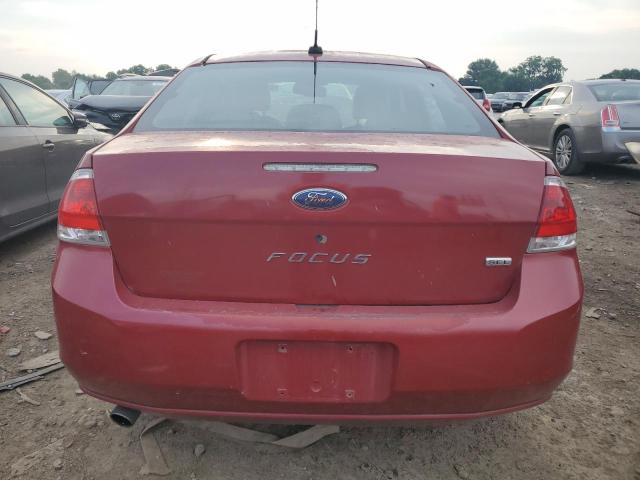 1FAHP3HN6AW245762 - 2010 FORD FOCUS SEL MAROON photo 6