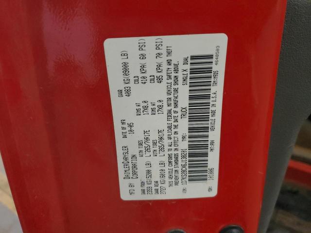 1D7KS28CX6J138201 - 2006 DODGE RAM 2500 ST RED photo 12