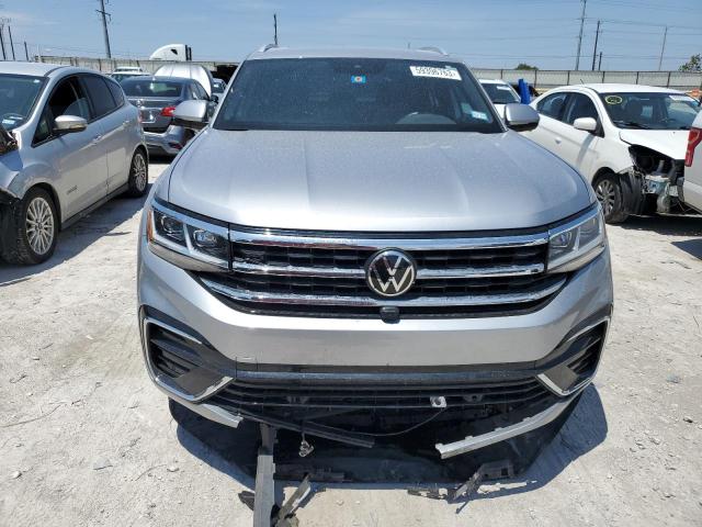 1V2FE2CAXMC222351 - 2021 VOLKSWAGEN ATLAS CROS SEL PREMIUM R-LINE SILVER photo 5