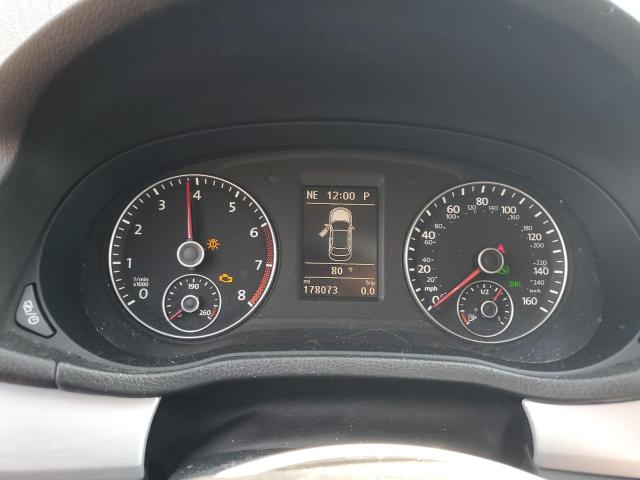 1VWBP7A30DC019042 - 2013 VOLKSWAGEN PASSAT SE შავი ფოტო 9