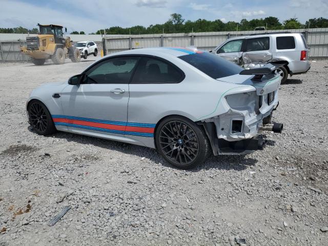 WBS2U7C58K7D11226 - 2019 BMW M2 COMPETITION GRAY photo 2