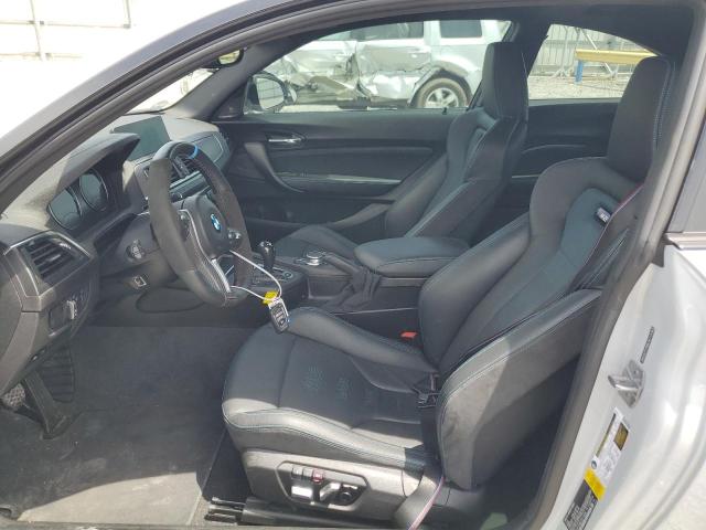 WBS2U7C58K7D11226 - 2019 BMW M2 COMPETITION GRAY photo 7