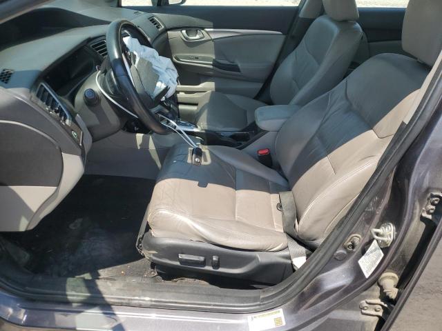 19XFB2F98EE063089 - 2014 HONDA CIVIC EXL ნაცრისფერი ფოტო 7