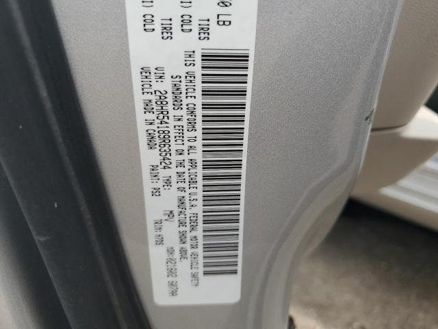 2A8HR54189R635424 - 2009 CHRYSLER TOWN & COU TOURING GRAY photo 13