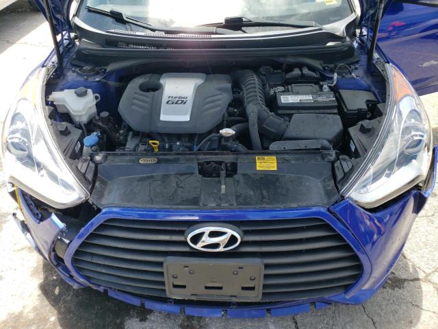 KMHTC6AE5EU184672 - 2014 HYUNDAI VELOSTER TURBO BLUE photo 11