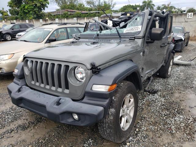 1C4HJXDG2LW241091 - 2020 JEEP WRANGLER U SPORT GRAY photo 2