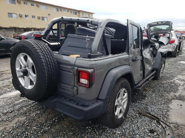1C4HJXDG2LW241091 - 2020 JEEP WRANGLER U SPORT GRAY photo 4