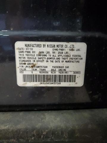 JN1AJ0HR3AM757248 - 2010 INFINITI EX35 BASE 灰色 照片 12