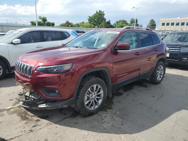 1C4PJMMN6MD142845 - 2021 JEEP CHEROKEE LATITUDE LUX BURGUNDY photo 1