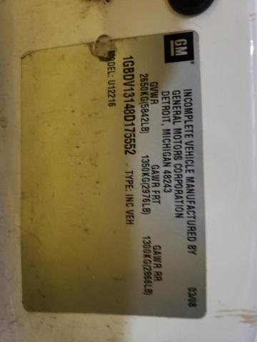 1GBDV13148D175552 - 2008 CHEVROLET UPLANDER INCOMPLETE YELLOW photo 12