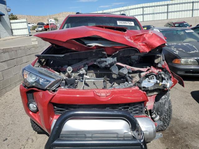 JTEBU5JR8H5450156 - 2017 TOYOTA 4RUNNER SR5/SR5 PREMIUM RED photo 5