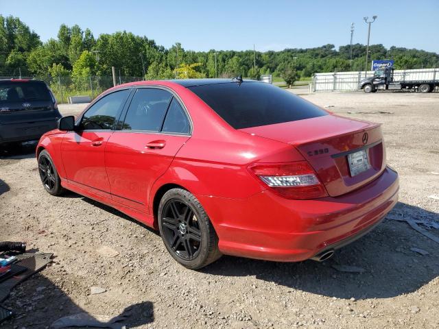 WDDGF56X28F036740 - 2008 MERCEDES-BENZ C 350 RED photo 2