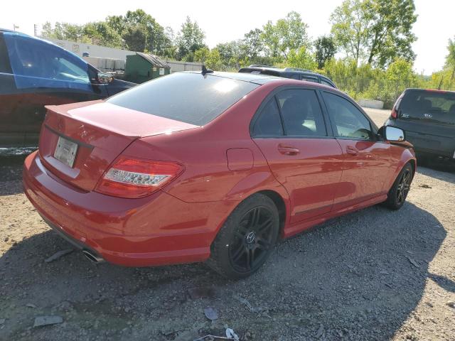 WDDGF56X28F036740 - 2008 MERCEDES-BENZ C 350 RED photo 3