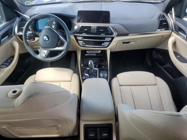 5UXTY3C03M9F30937 - 2021 BMW X3 SDRIVE30I GRAY photo 8