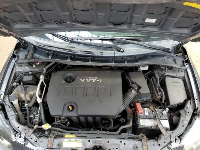 2T1BU4EE0AC346162 - 2010 TOYOTA COROLLA BASE GRAY photo 11