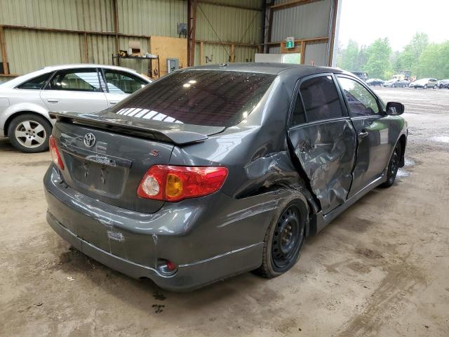 2T1BU4EE0AC346162 - 2010 TOYOTA COROLLA BASE GRAY photo 3