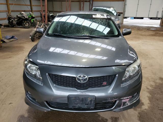 2T1BU4EE0AC346162 - 2010 TOYOTA COROLLA BASE GRAY photo 5
