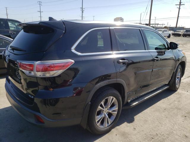 5TDKKRFH2FS105147 - 2015 TOYOTA HIGHLANDER XLE 黑色 照片 3