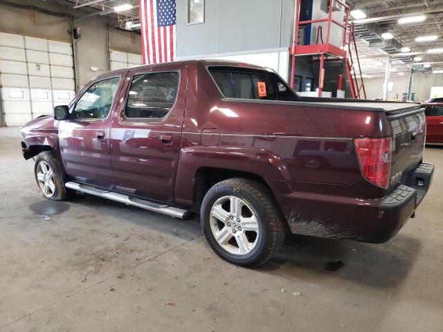 5FPYK1F58AB012770 - 2010 HONDA RIDGELINE RTL MAROON photo 2