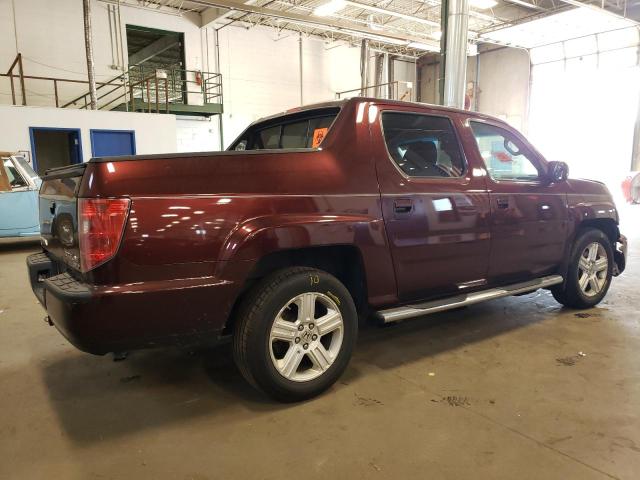 5FPYK1F58AB012770 - 2010 HONDA RIDGELINE RTL MAROON photo 3