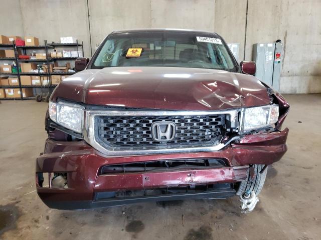 5FPYK1F58AB012770 - 2010 HONDA RIDGELINE RTL MAROON photo 5