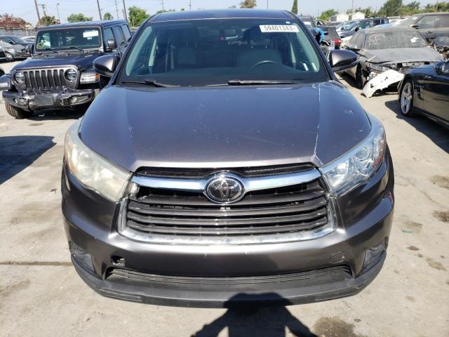 5TDZKRFHXES018318 - 2014 TOYOTA HIGHLANDER LE GRAY photo 5