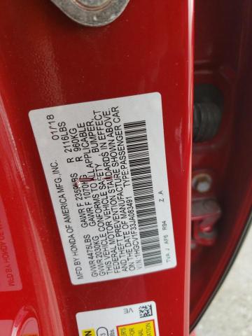 1HGCV1F33JA083491 - 2018 HONDA ACCORD SPORT RED photo 12