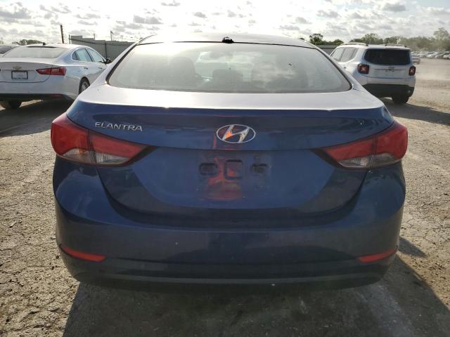 5NPDH4AE9FH572787 - 2015 HYUNDAI ELANTRA SE BLUE photo 6