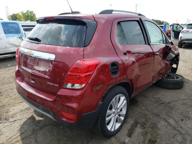 3GNCJRSB5LL138600 - 2020 CHEVROLET TRAX PREMIER RED photo 4