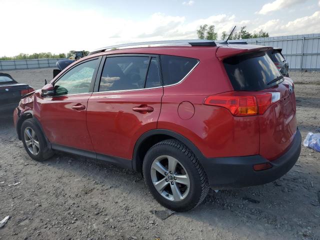 JTMRFREV8FD113159 - 2015 TOYOTA RAV4 XLE RED photo 2