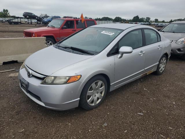 1HGFA16566L003445 - 2006 HONDA CIVIC LX SILVER photo 1