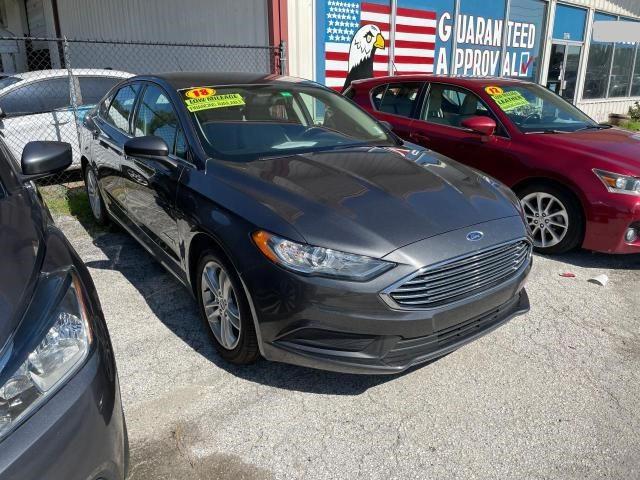 3FA6P0UU6JR200973 - 2018 FORD FUSION S HYBRID GRAY photo 1