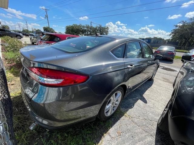 3FA6P0UU6JR200973 - 2018 FORD FUSION S HYBRID GRAY photo 4