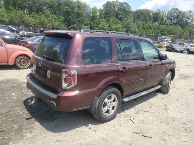 5FNYF28308B008186 - 2008 HONDA PILOT SE MAROON photo 3