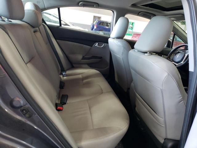 19XFB2F92FE216163 - 2015 HONDA CIVIC EXL ნაცრისფერი ფოტო 10
