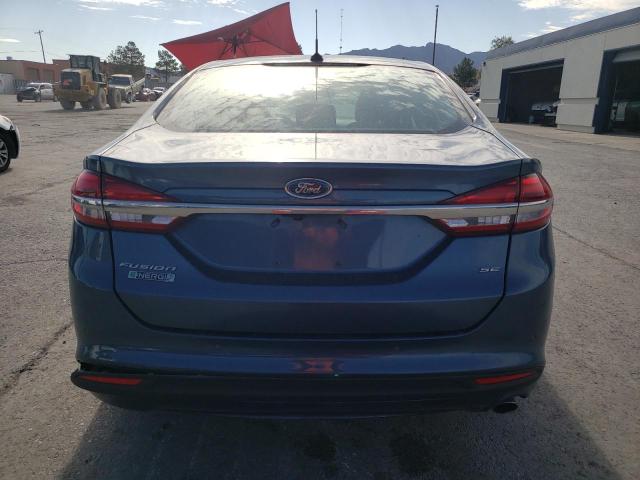 3FA6P0PU9JR174297 - 2018 FORD FUSION SE PHEV BLUE photo 6