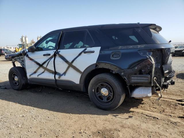 1FM5K8AW6MNA20128 - 2021 FORD EXPLORER POLICE INTERCEPTOR TWO TONE photo 2
