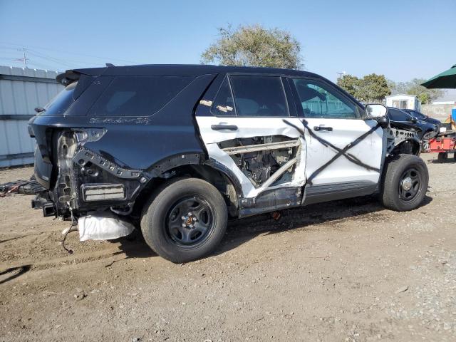 1FM5K8AW6MNA20128 - 2021 FORD EXPLORER POLICE INTERCEPTOR TWO TONE photo 3