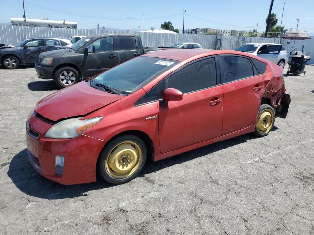 JTDKN3DU6A0228904 - 2010 TOYOTA PRIUS RED photo 1