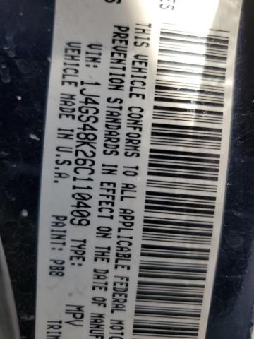 1J4GS48K26C110409 - 2006 JEEP GRAND CHER LAREDO Mavi fotoğraf 13