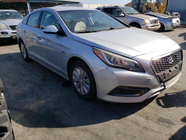 KMHE24L19GA015169 - 2016 HYUNDAI SONATA HYBRID SILVER photo 4