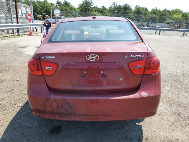 KMHDU46DX8U518222 - 2008 HYUNDAI ELANTRA GLS RED photo 6