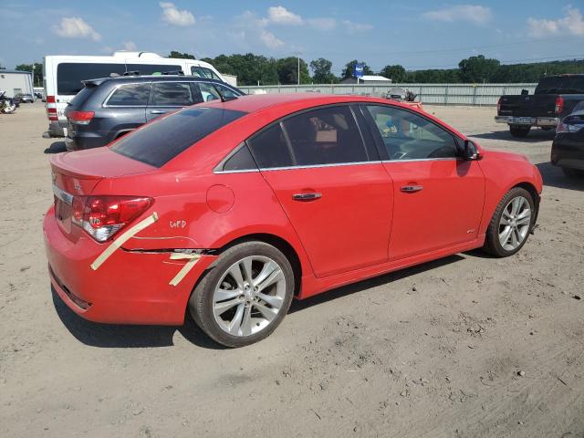 1G1PG5SB6E7430659 - 2014 CHEVROLET CRUZE LTZ RED photo 3