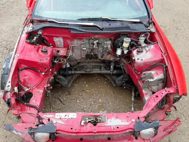 JHMEG1149SS003834 - 1995 HONDA CIVIC DEL SOL S RED photo 11