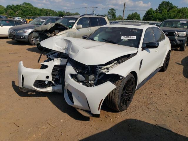 WBS33AY02NFL90904 - 2022 BMW M3 COMPETITION WHITE photo 1
