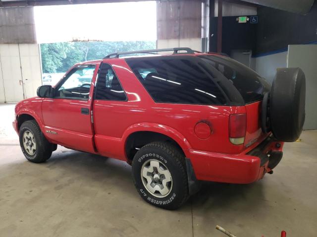 1GNCT18W02K236939 - 2002 CHEVROLET BLAZER RED photo 2