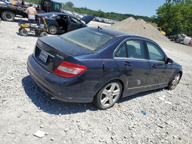 WDDGF8BB7BR163470 - 2011 MERCEDES-BENZ C 300 4MATIC BLUE photo 3